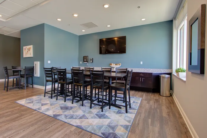 Community kitchen at 345 Flats